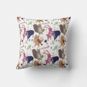 Coussin Animaux mignons de la forêt jouant des instruments (Verso)