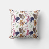 Coussin Animaux mignons de la forêt jouant des instruments (Recto)