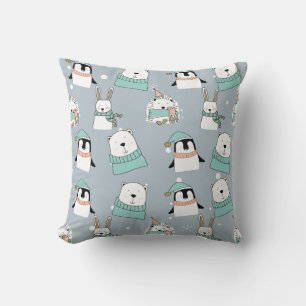 Coussin Animaux mignons de Noël