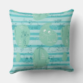 Coussin Animaux mignons jouant avec de l'eau 1 (Verso)