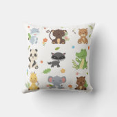 Coussin Animaux mignons Nouveau Faire-part bébé (Verso)