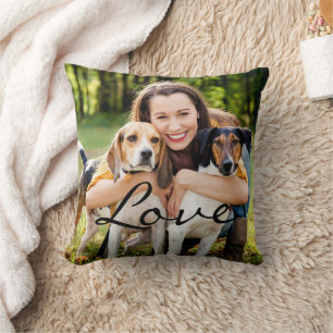 Coussin Animaux Photo Love