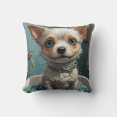 Coussin Animaux prenant un bain amusant (Recto)