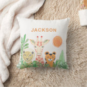 Coussin Animaux Safari personnalisés pour enfants (Couverture)