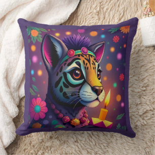 Coussin animaux sauvages africains ethniques Kwanzaa dégui