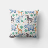 Coussin Animaux sauvages de la Jungle mignonne Jeter l'Ore (Recto)