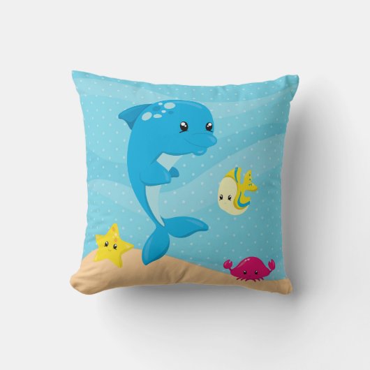 Coussin Animaux sous-marins (Recto)