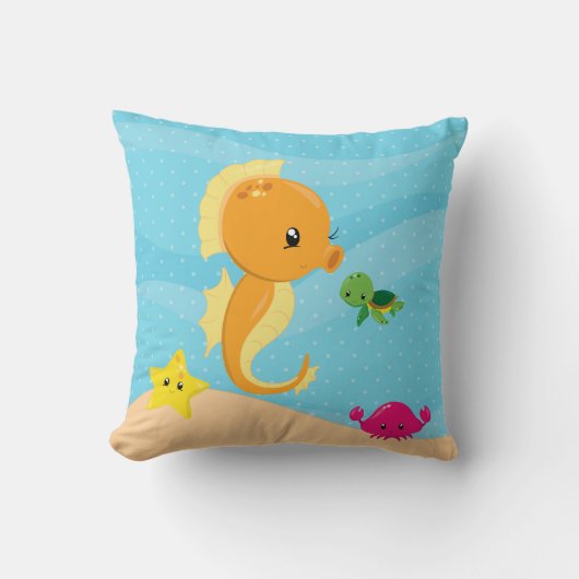 Coussin Animaux sous-marins (Recto)