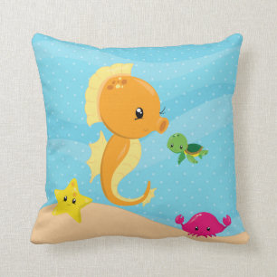 Coussin Animaux sous-marins