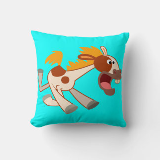 Coussin animé de Cartoon Pinto Horse