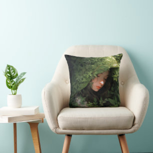 Coussin Anime de la fille de la forêt dormante