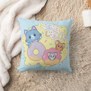 Coussin Anime Donut délice avec Tom, Jerry et Tuffy
