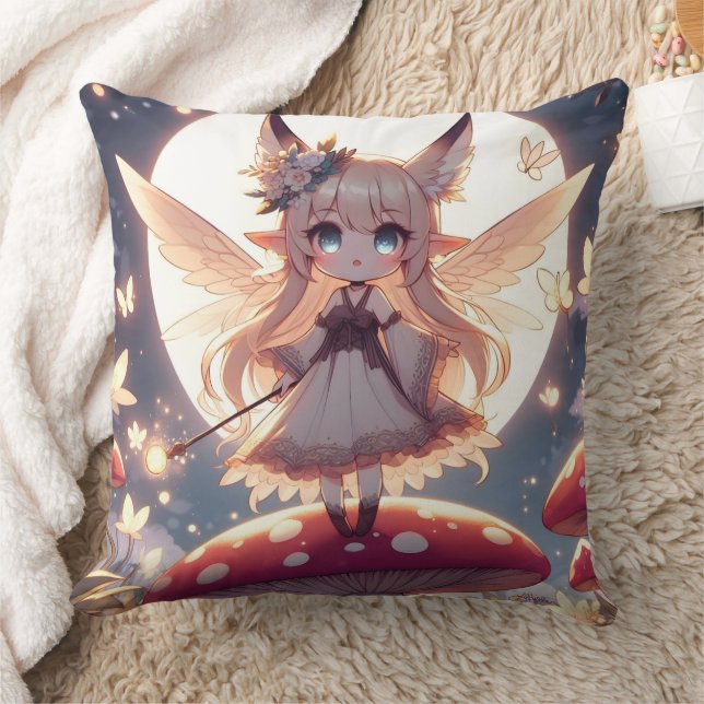 Coussin Anime Girl Pixie Hippie Lune Fée (Couverture)