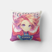 Coussin Anime Girl Power (Recto)