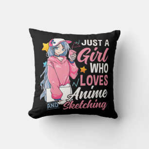Coussin Anime Otaku Don Juste Une Fille Qui Aime Anime Et