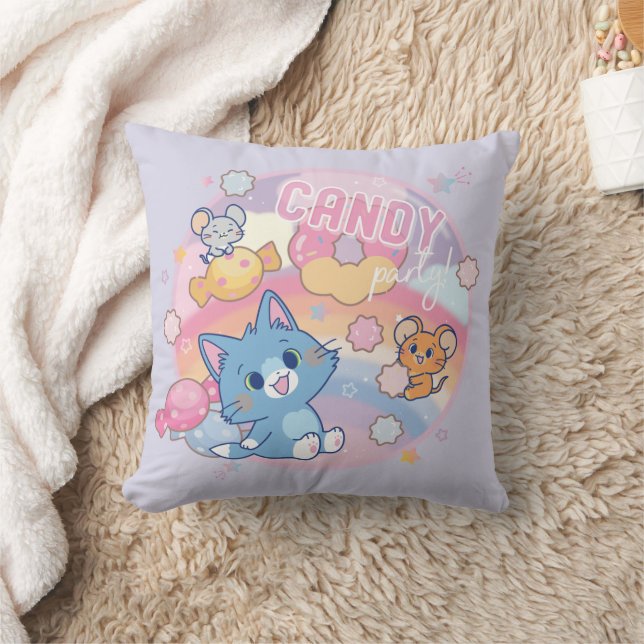 Coussin Anime Tom et Jerry Candy Party (Couverture)