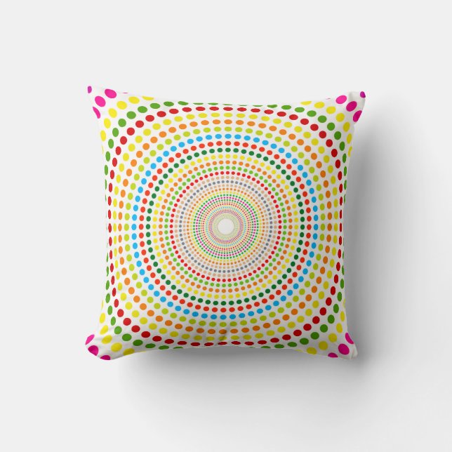 Coussin Anneaux de points (Recto)