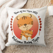 Coussin Année du Tigre Nouveau bébé 2022 (Couverture)