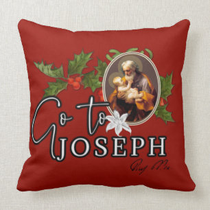 Coussin Année Saint-Joseph Noël Pape Pie IX