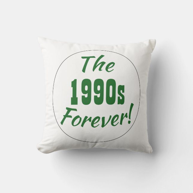 Coussin Années 90 Rétro Amusant 90s (Recto)
