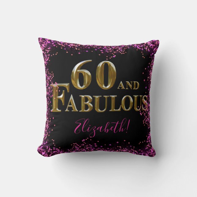 Coussin Anniversaire 60 ans (Recto)