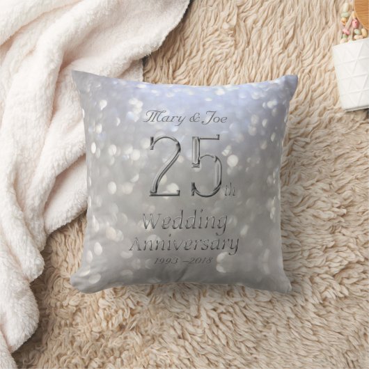 Coussin Anniversaire Bokeh d'anniversaire de noces (Couverture)