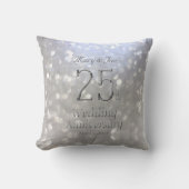 Coussin Anniversaire Bokeh d'anniversaire de noces (Recto)
