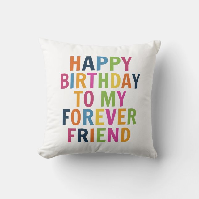 Coussin Anniversaire d'amis  (Recto)