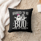 Coussin Anniversaire de mariage d'octobre drôle 19e annive (Couverture)