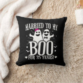 Coussin Anniversaire de mariage d'octobre drôle 35e annive (Couverture)