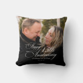 Coussin Anniversaire de Mariage Personnalisé (Recto)