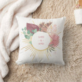 Coussin Anniversaire de Pampas Grass and Gold Sun Mandala (Couverture)