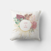 Coussin Anniversaire de Pampas Grass and Gold Sun Mandala (Recto)