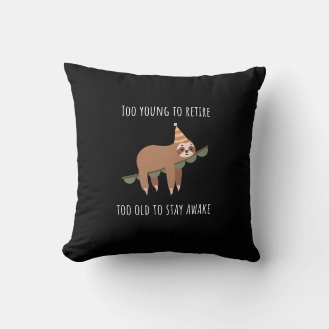 Coussin Anniversaire drôle (Recto)