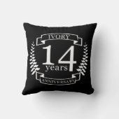 Coussin anniversaire du mariage ivoirien 14 ans (Verso)