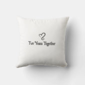 Coussin Anniversaire Mariage de deux ans (Verso)