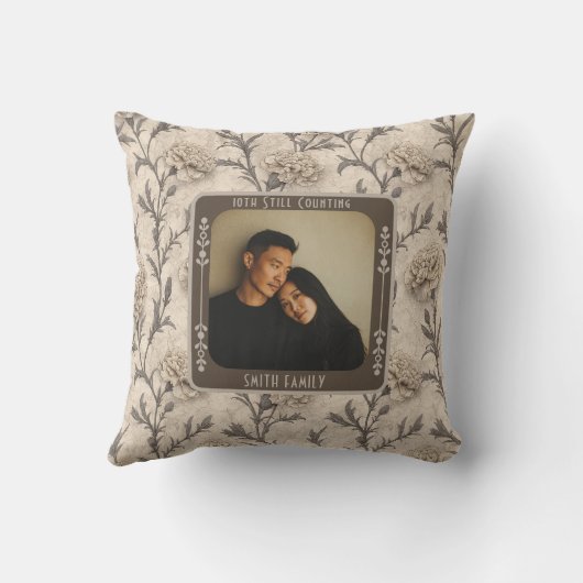 Coussin Anniversaire Mariage des parents classiques Jeu d' (Verso)