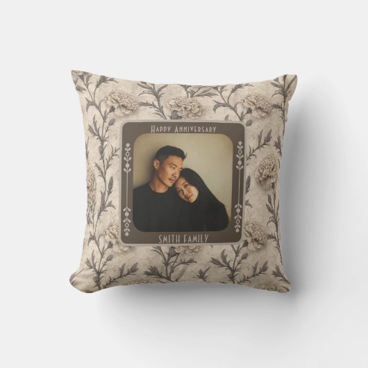 Coussin Anniversaire Mariage des parents classiques Jeu d' (Recto)