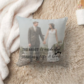 Coussin Anniversaire Mariage Photo Partager Mon coeur de v (Couverture)