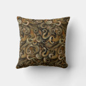 Coussin Anniversaire victorien Brown de la pieuvre de Stea (Verso)