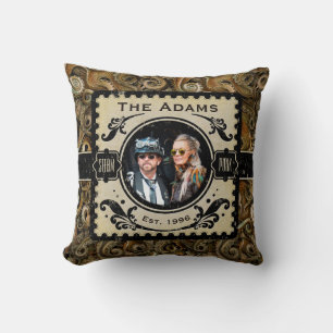 Coussin Anniversaire victorien Brown de la pieuvre de Stea