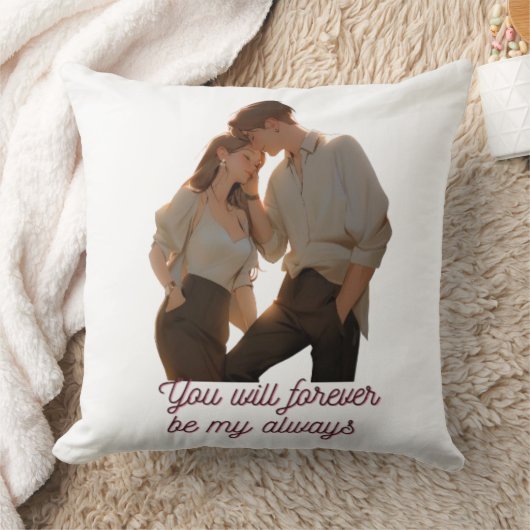 Coussin Anniversary Couple Pillow – You Will Forever Be My (Couverture)