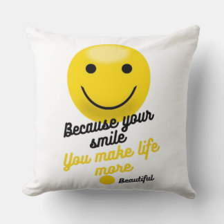 Coussin Anniversary & Valentine Couple Pillow | Cute Smile