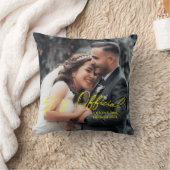 Coussin Annonce de mariage officiellement liée (Couverture)