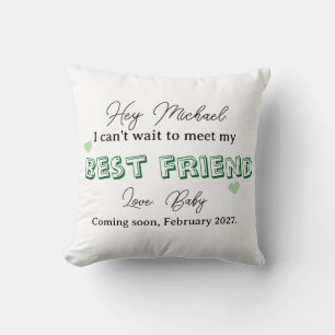 Coussin annonce personnalisée de grossesse