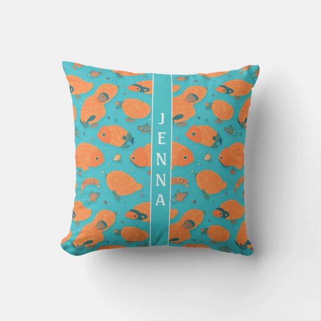 Coussin Anomalocaris Pastel Coloré Motif personnalisé (Recto)