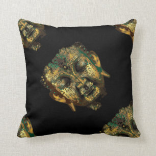 Coussin antique de tête de Bouddha par Sharles