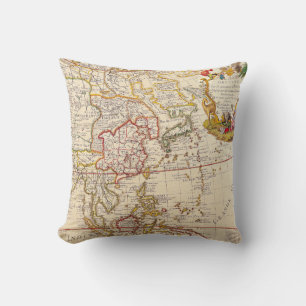 Coussin Antique vieille carte inspirée (6)