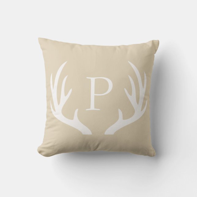 Coussin Antler rustique a personnalisé le carreau (Recto)