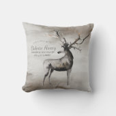 Coussin Antlers rustiques | Ethereal Woodland Boy Baby Sta (Recto)